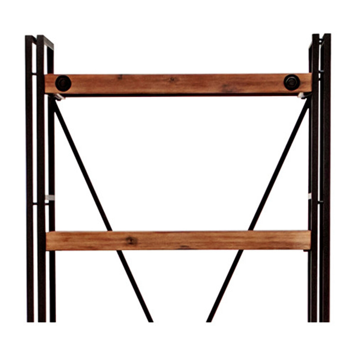Bibliothèque en bois et métal 5 étagères H.190cm - ATELIER