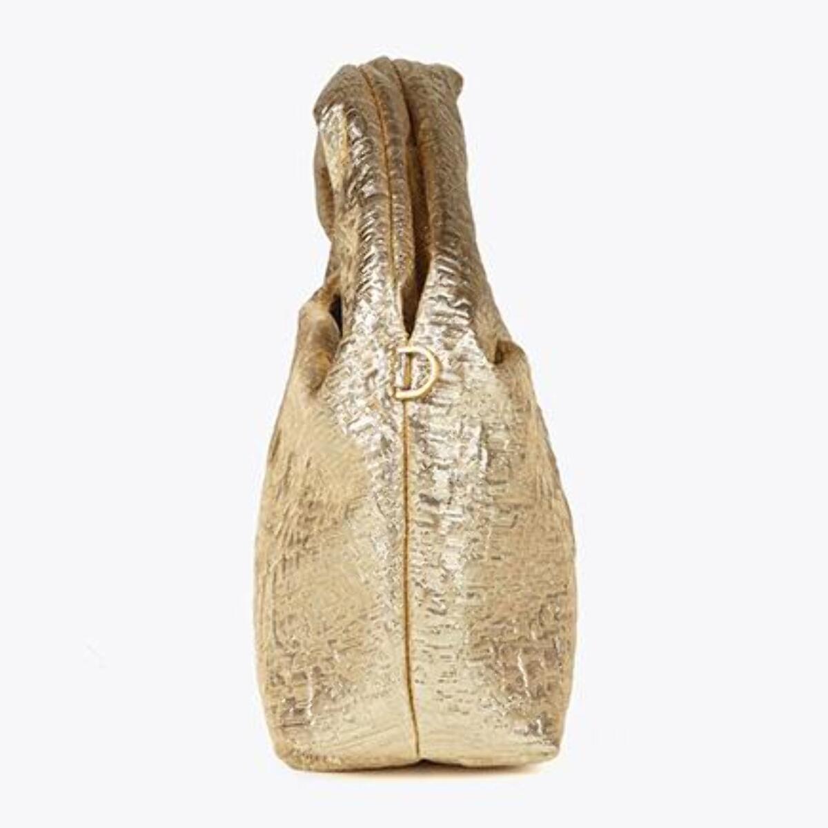 Borsa piccola in tessuto oro, ideale per eventi