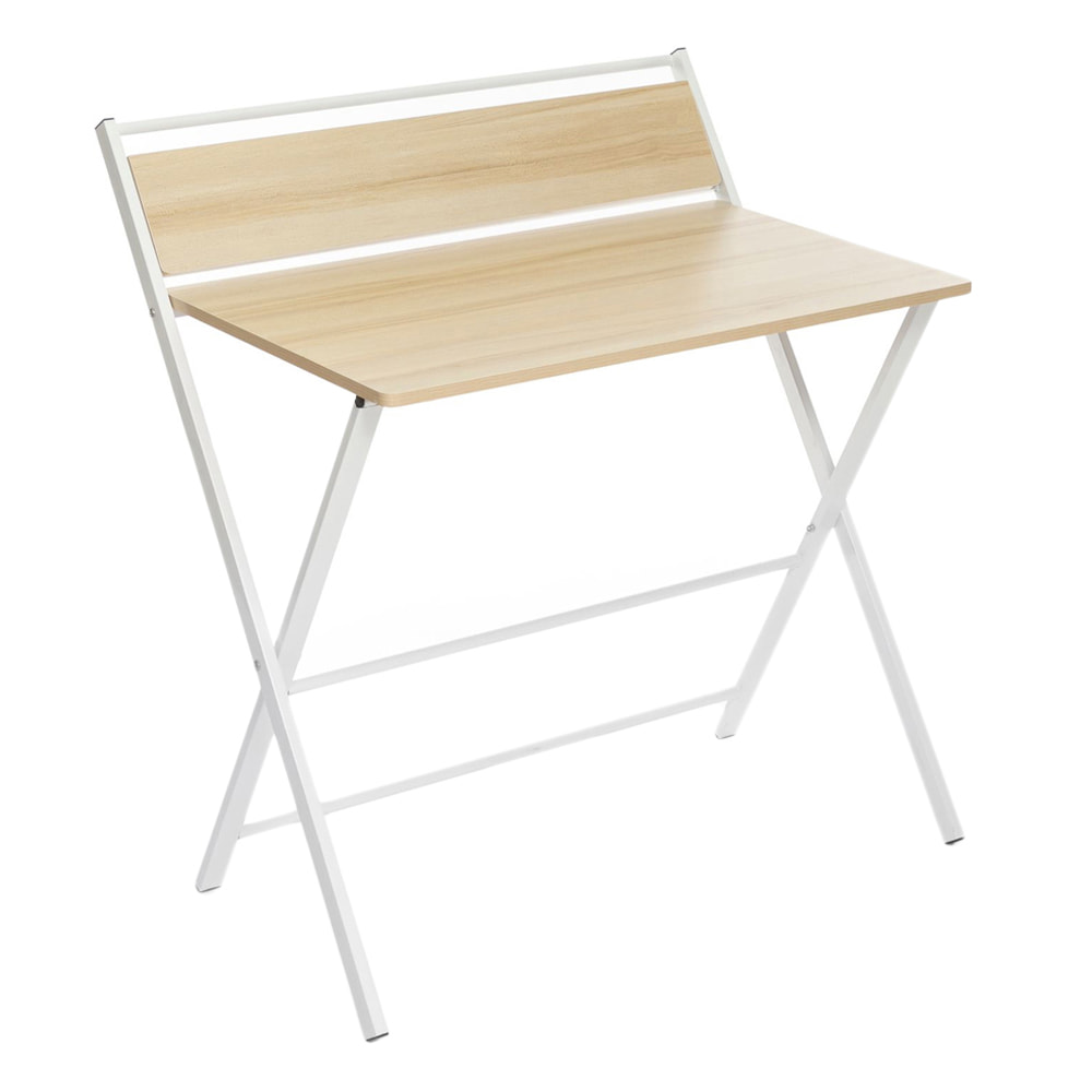 Scrivania Pieghevole Con Ripiano Tablezy - Marrone - 84x97x60 cm