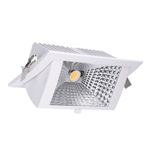 LEDS·C4 Downlight Out Square 40,9W 3000K Cri 80 93,1º Blanco Ip20 3276Lm