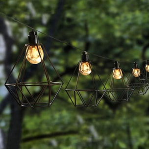 Guirlande solaire MILY 10 cages 3.9M