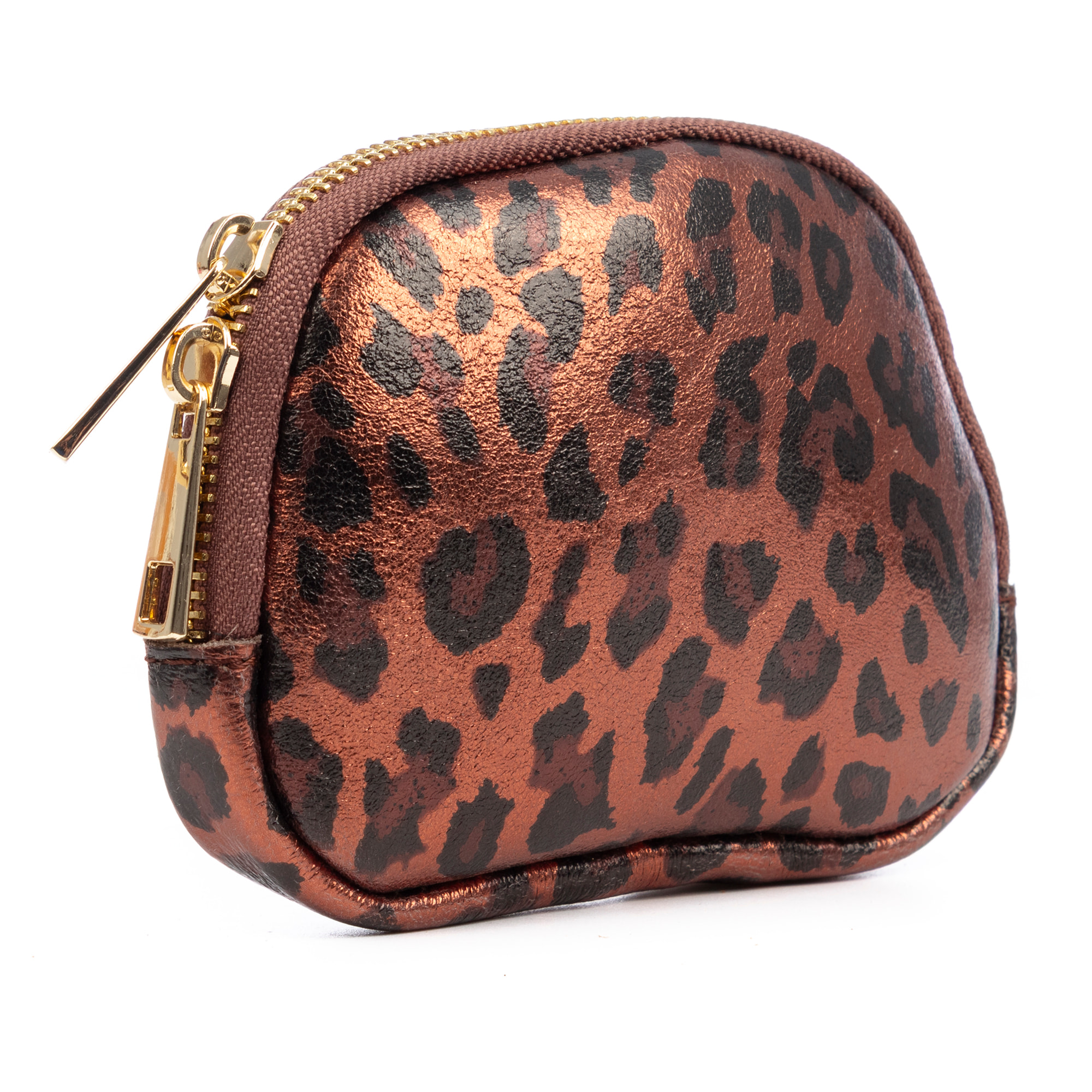 Baratili portafoglio organizzatore donna. Pelle scamosciata autentica con stampa animale leopardata lucida.