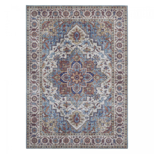 Tapis Lavu motif médaillon traditionnel oriental