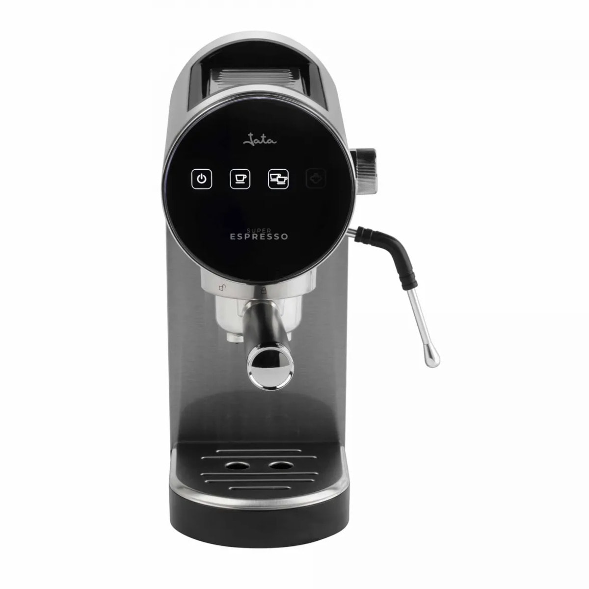 Cafetera espresso JATA JECA2300 con presión de 20 bares. Pantalla táctil. Regulador de vapor