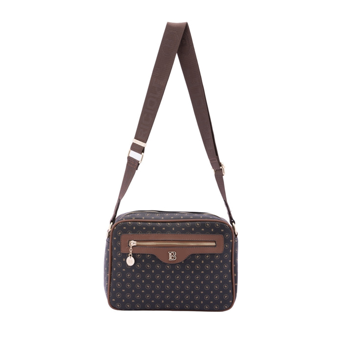 Borsa a tracolla da donna - Modello False - Ecopelle - 19.0 x 26.0 x 9.0 cm