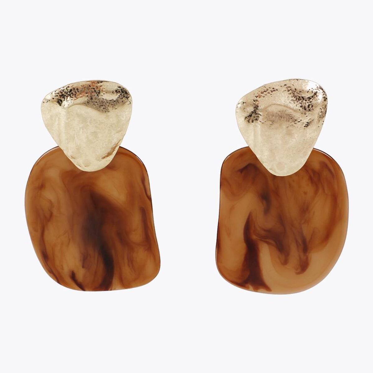 Orecchini Combinati Metallo e Acrilico