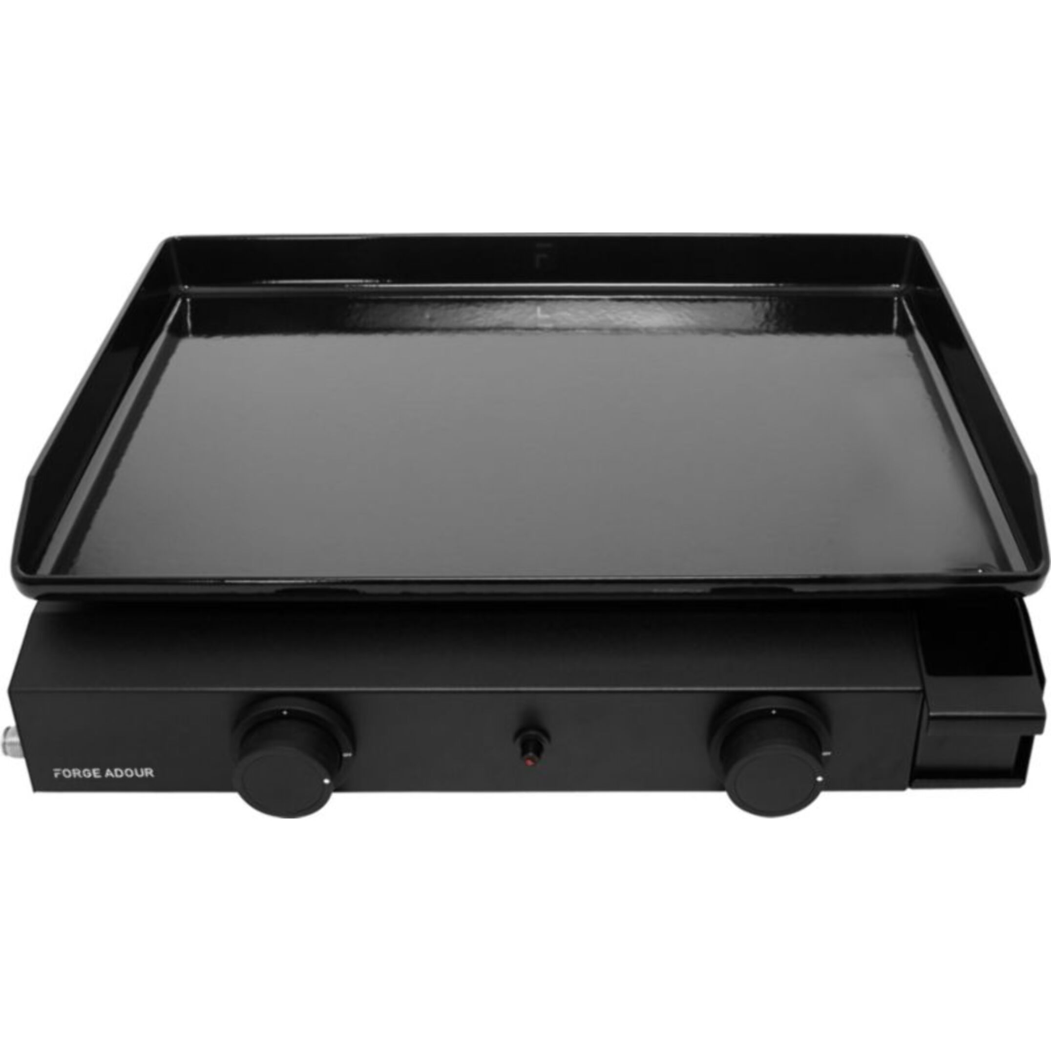 Plancha gaz FORGE ADOUR Base 60 Acier 2 brûleurs à poser, 57.5x37.9 cm