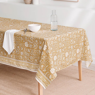 Nappe anti-taches GALIA OCRE - en 100 % coton