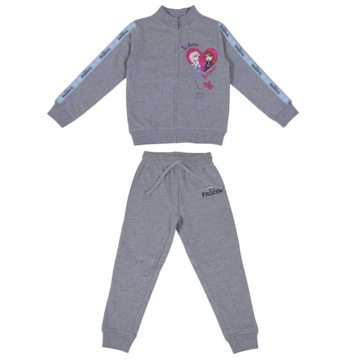 Tuta Disney Frozen felpa con zip Grigio Lei Disney Grigio