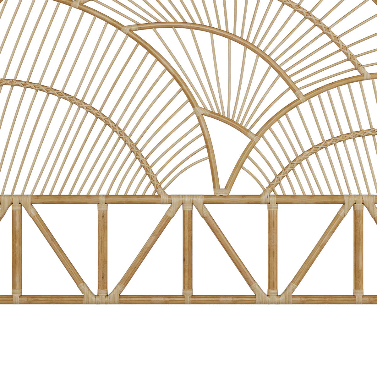 Tête de lit en rotin naturel 140 cm - Séléné