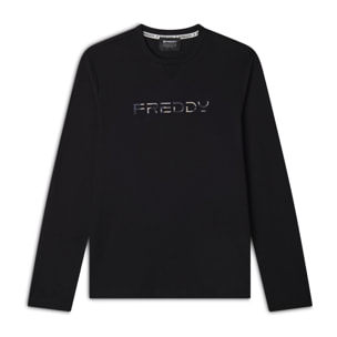 T-shirt Uomo Regular Fit con Grande Logo Freddy