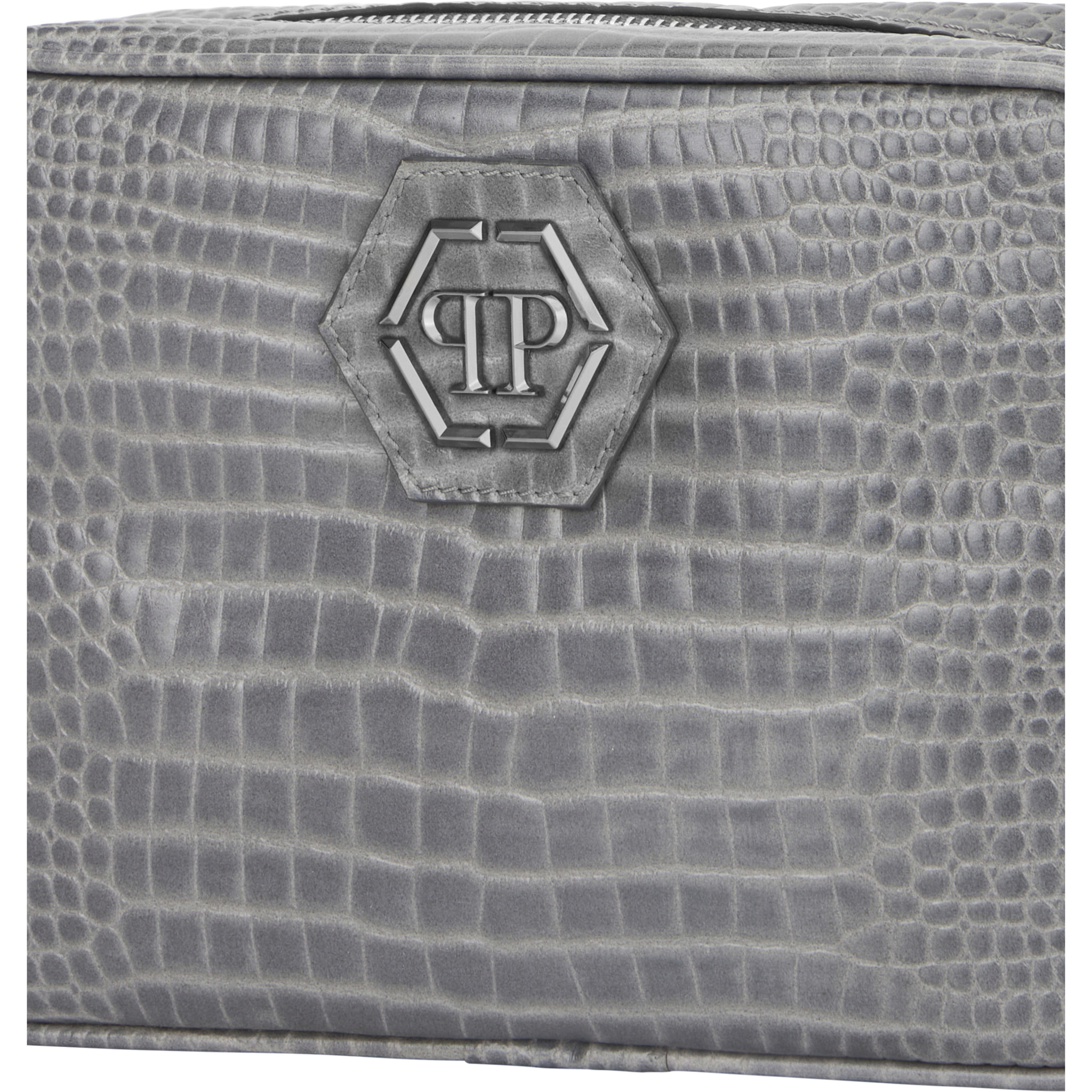 PHILIPP PLEIN Leather Laptop Bag Cocco