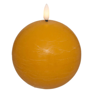 Bougie boule LED Molia D.10cm jaune
