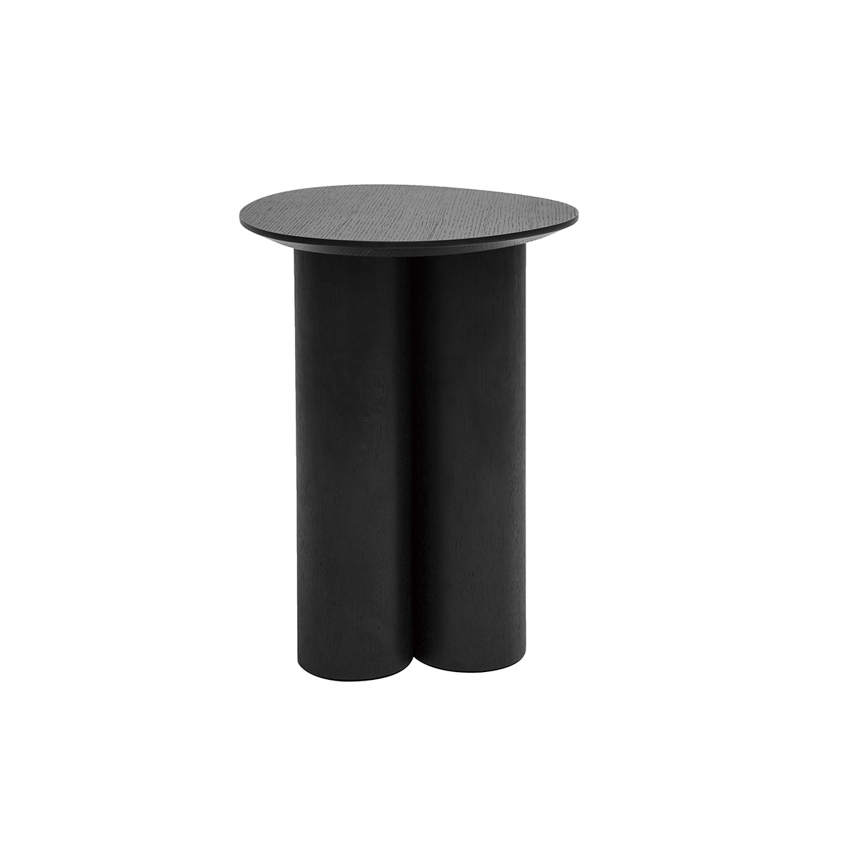 Table d'appoint design bois noir L44 cm HOLLEN