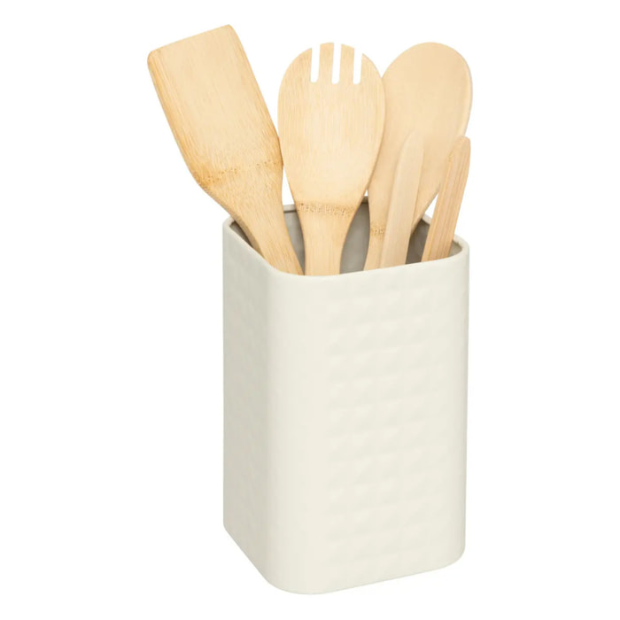 4 ustensiles de cuisine avec pot de rangement