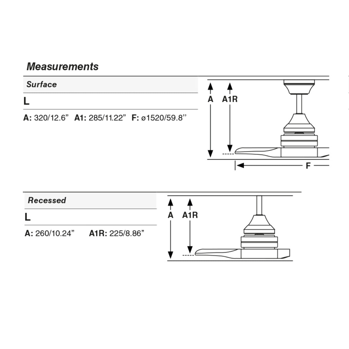 ALO L Ventilateur blanc/bois DC