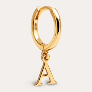 Orecchino Personalized Letter Argento Placcato Oro