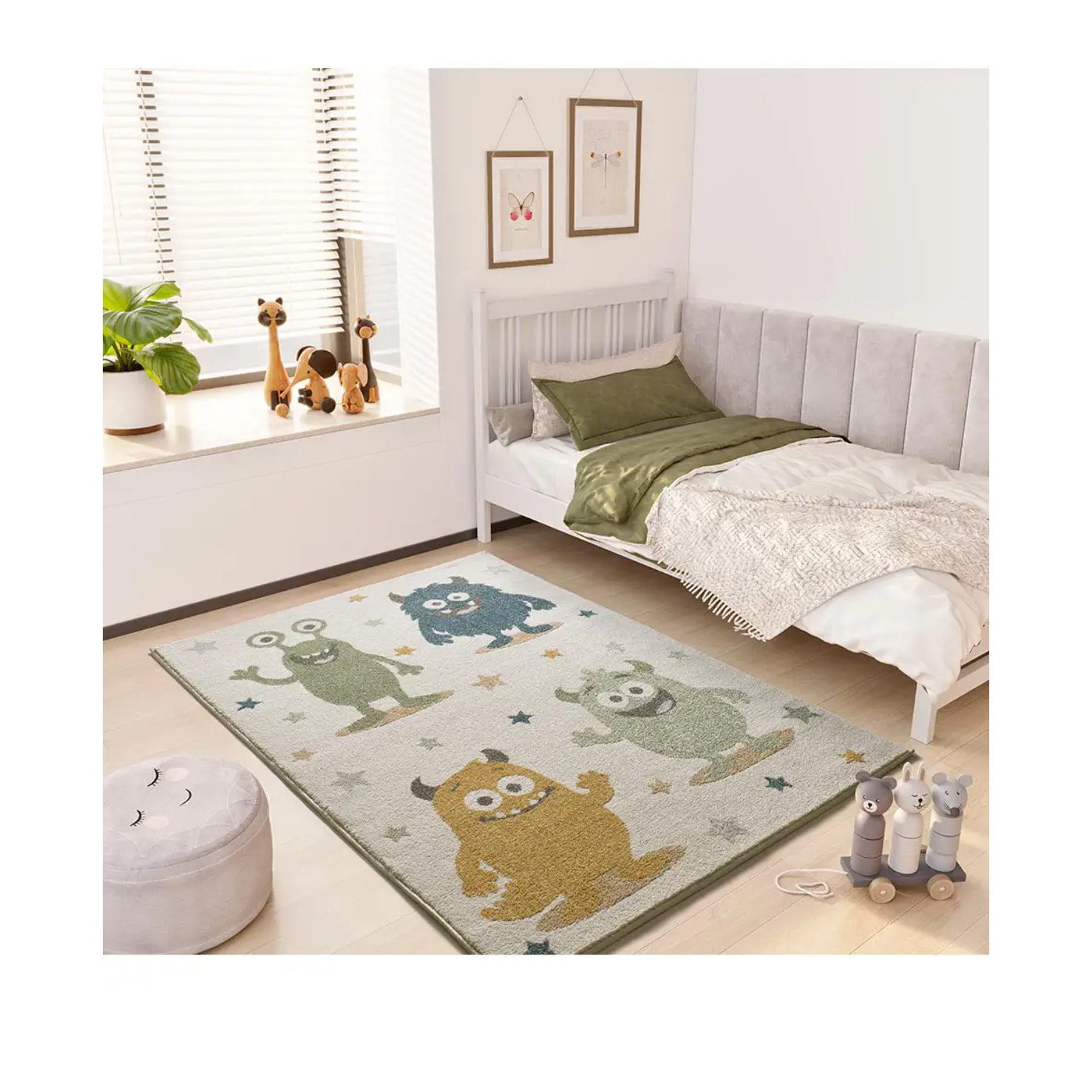BEATS Alfombra infantil monstruos coloridos multicolor, 120x170 cm