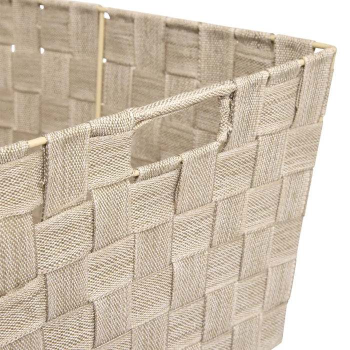 Panier Lise biseauté L38cm beige