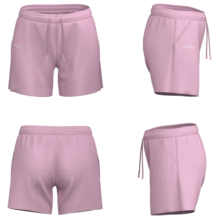 Kappa - Pantalones cortos Mujer Violeta - Logo Fefra