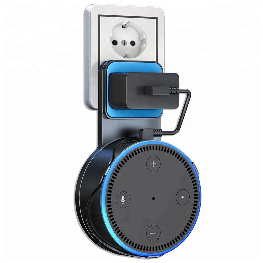 Soporte de pared minimalista para Amazon Echo Dot (Gen 2) con cable incorporado