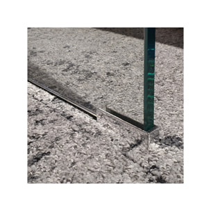 Ensemble 2 tables basses gigognes en verre trempé - BENT