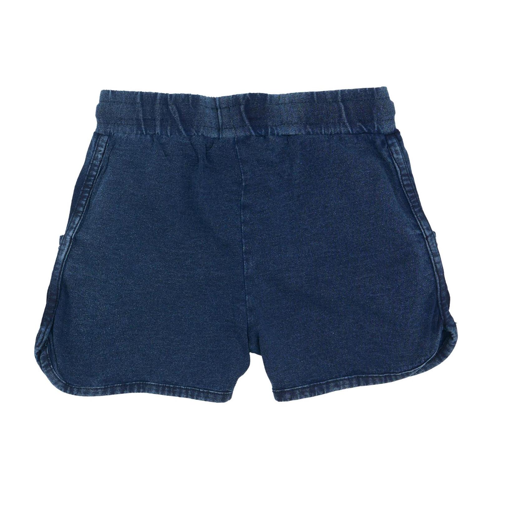 Pantaloncini da bambina in cotone Leone Blue