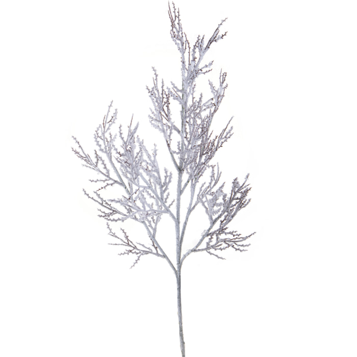 Ramo Spoglio Con Neve. Altezza 89 Cm - Pezzi 6 - 16X89X14cm - Colore: Verde - Bianchi Dino - Articoli Natalizi