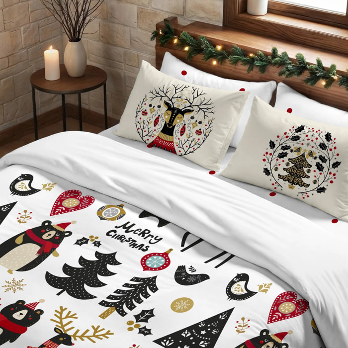 Housse de couette avec clics 100% coton Laponia 18