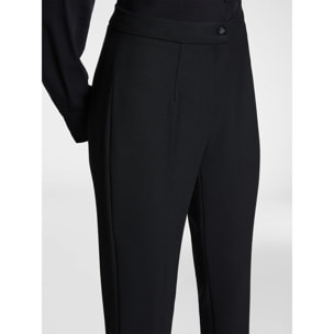 Elena Mirò - Pantalones slim de estera elástica - Negro