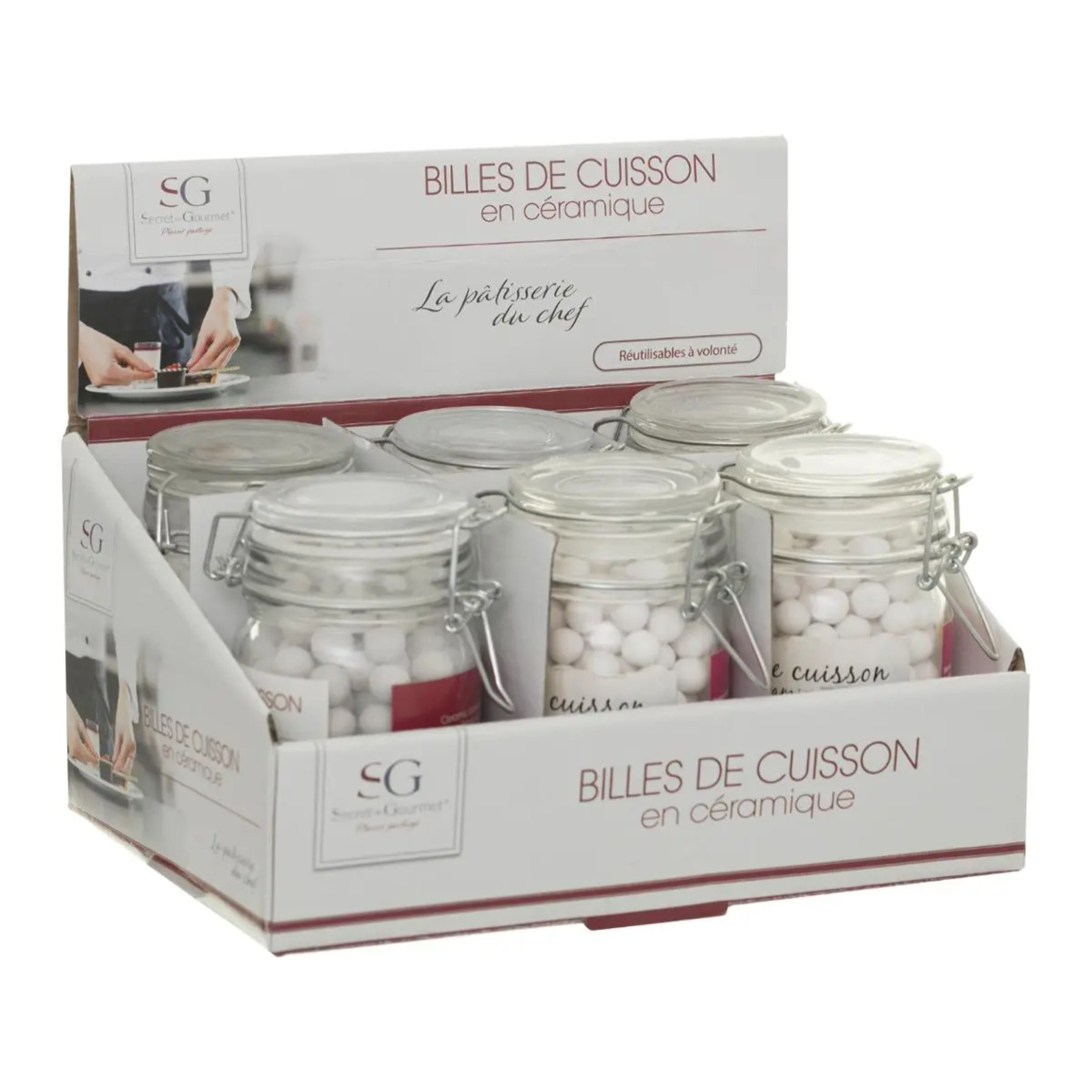 Pot de billes pâtisserie en céramique