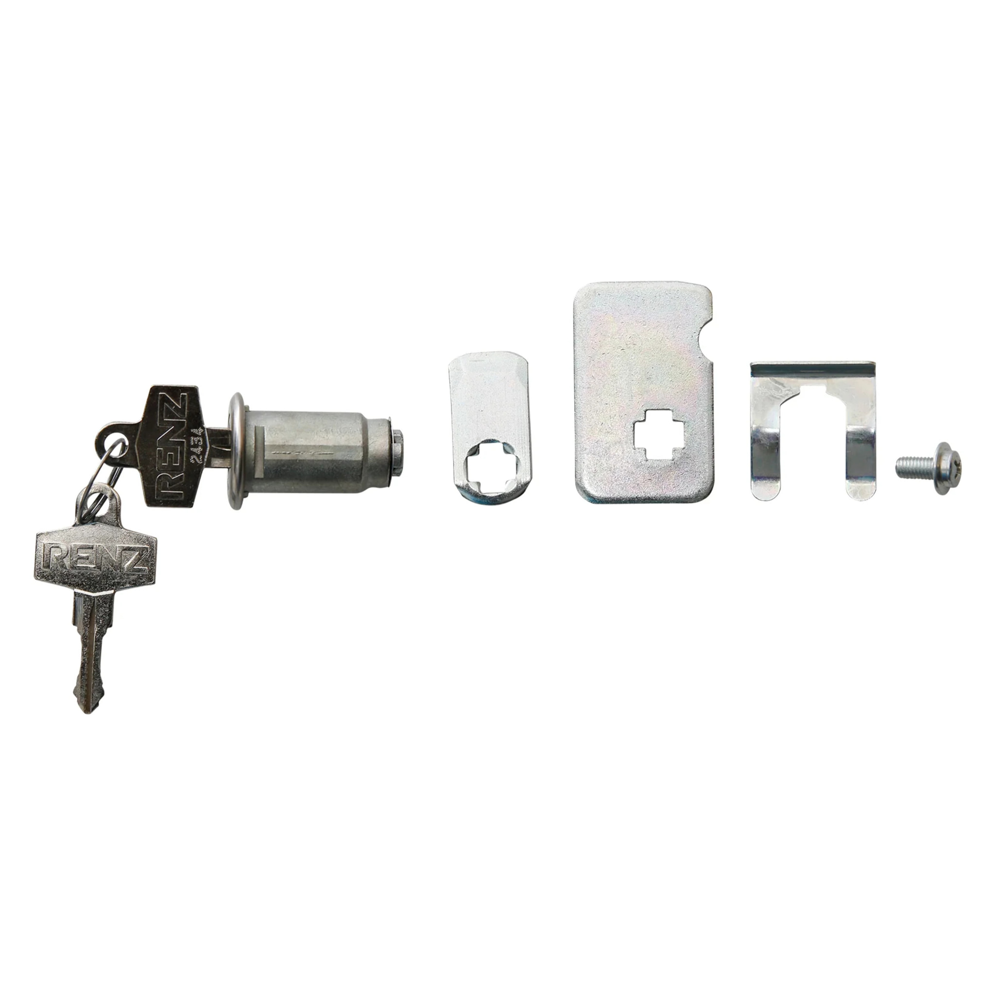 Serrure batteuse longue pour boites aux lettres collectives normalisées (porte individuelle) - RENZ - 023720