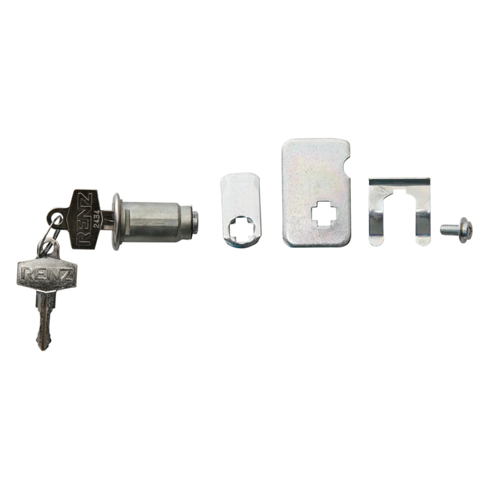 Serrure batteuse longue pour boites aux lettres collectives normalisées (porte individuelle) - RENZ - 023720