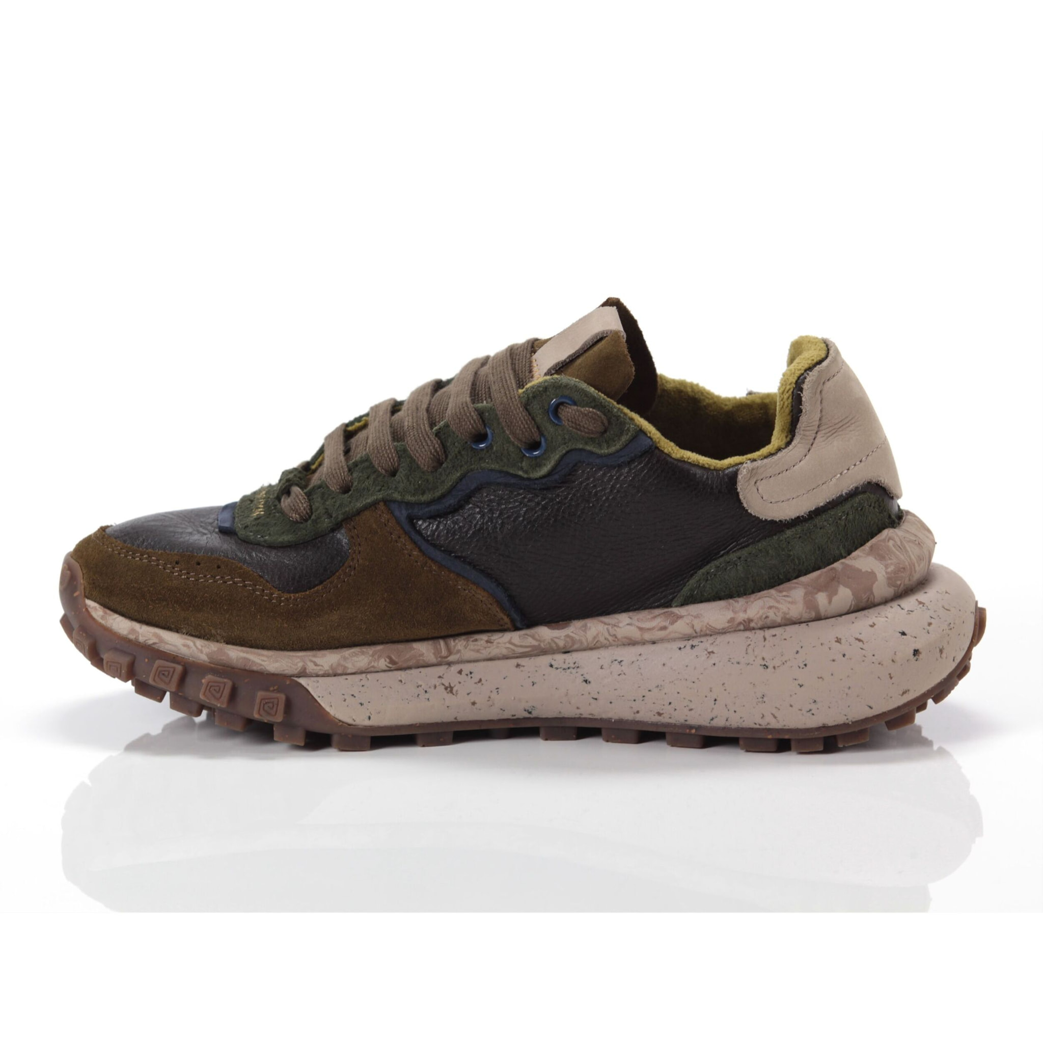 Sneakers Satorisan Chacrona Metta Dark Olive Buckingham Nero