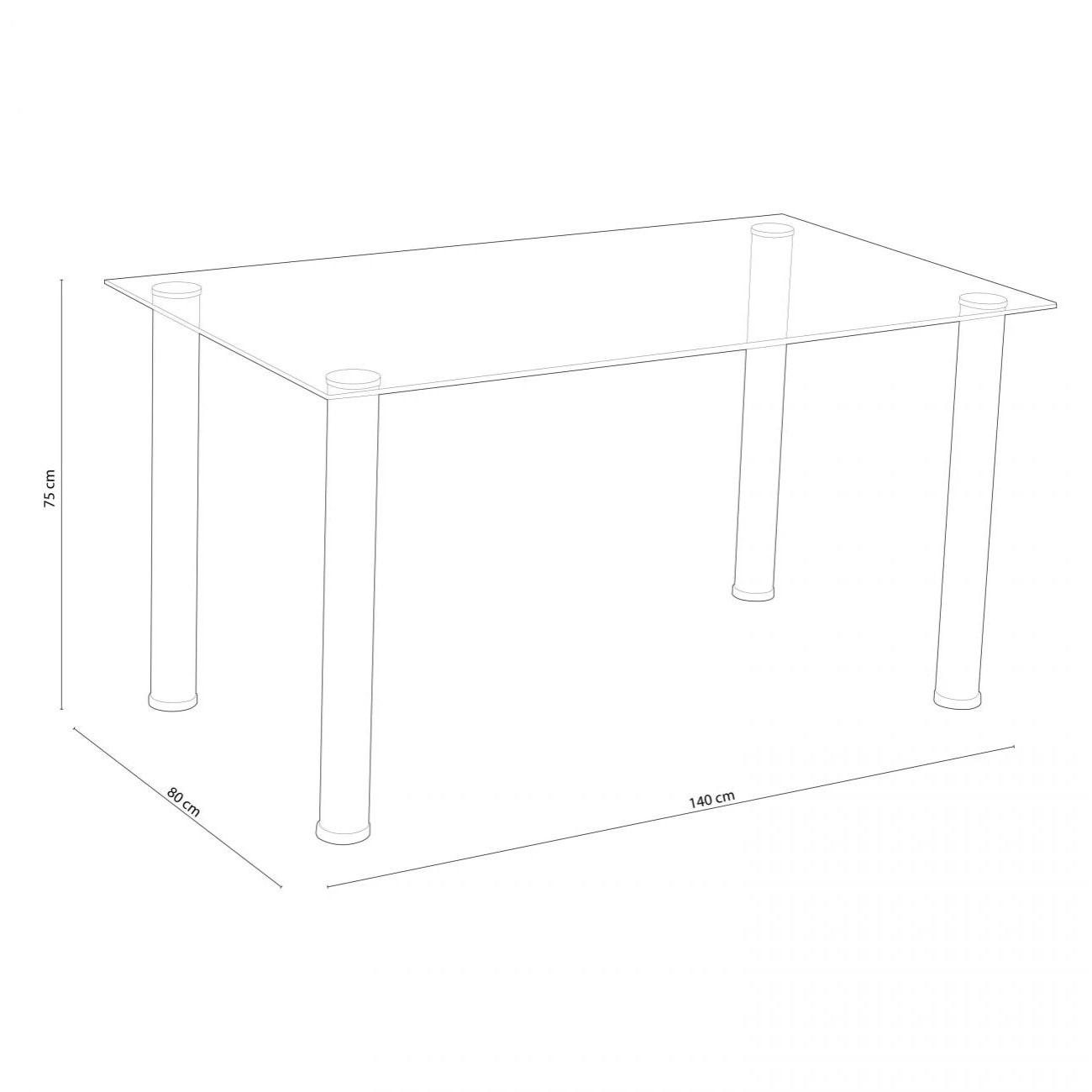 Mesa de comedor Yuri Negro