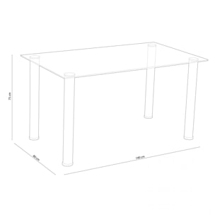 Mesa de comedor Yuri Negro