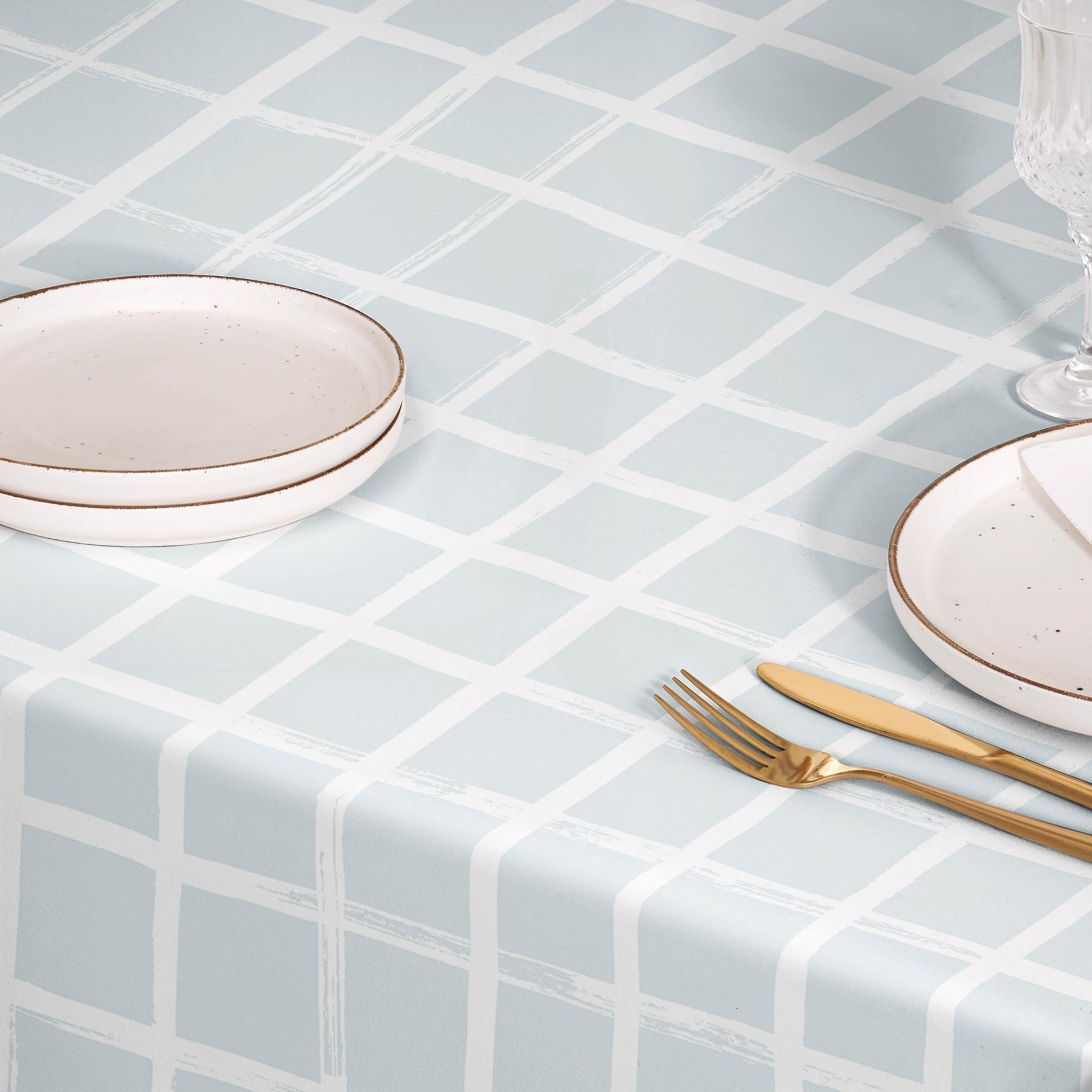 Mantel antimanchas MARISMA AZUL - 100% algodón