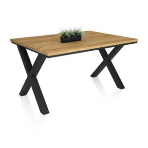 Mesa de comedor Oana Roble Negro