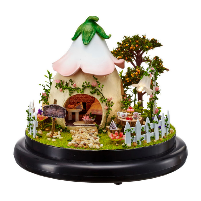 Colección Juntos Alrededor, Jardín Verde. Maqueta 3D realista con gran detalle, cubierta antipolvo y luces led.