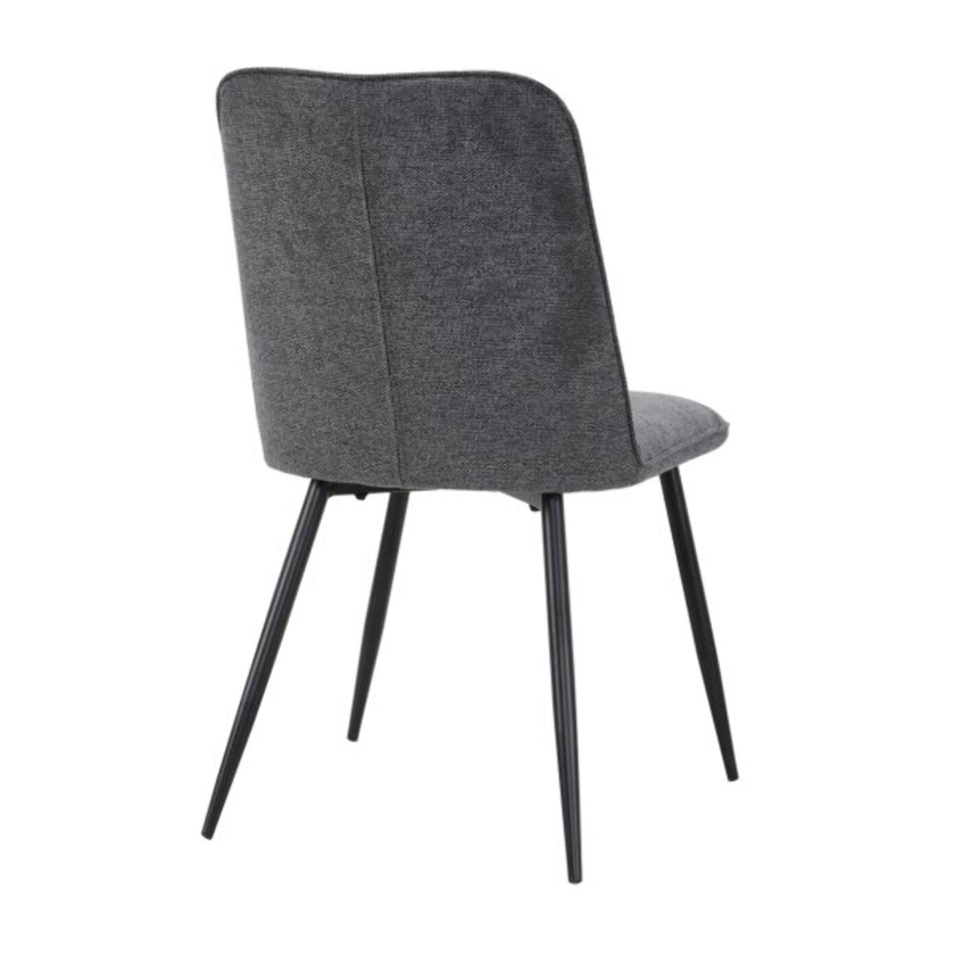 Chaise en tissu avec pieds fins en métal - PERRINE