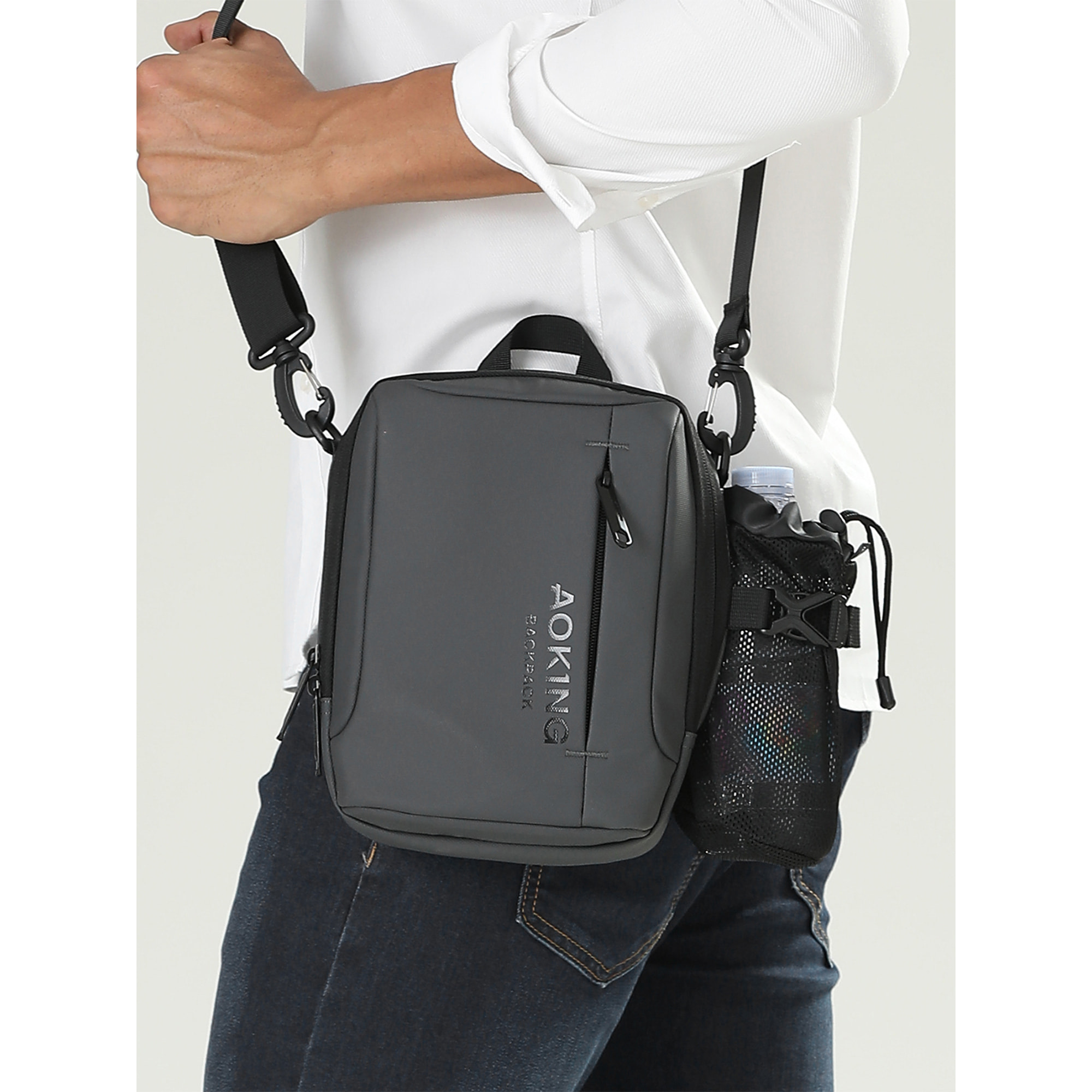 Borsa a spalla unisex Textile Prodotto Vegano 16x8x23 cm