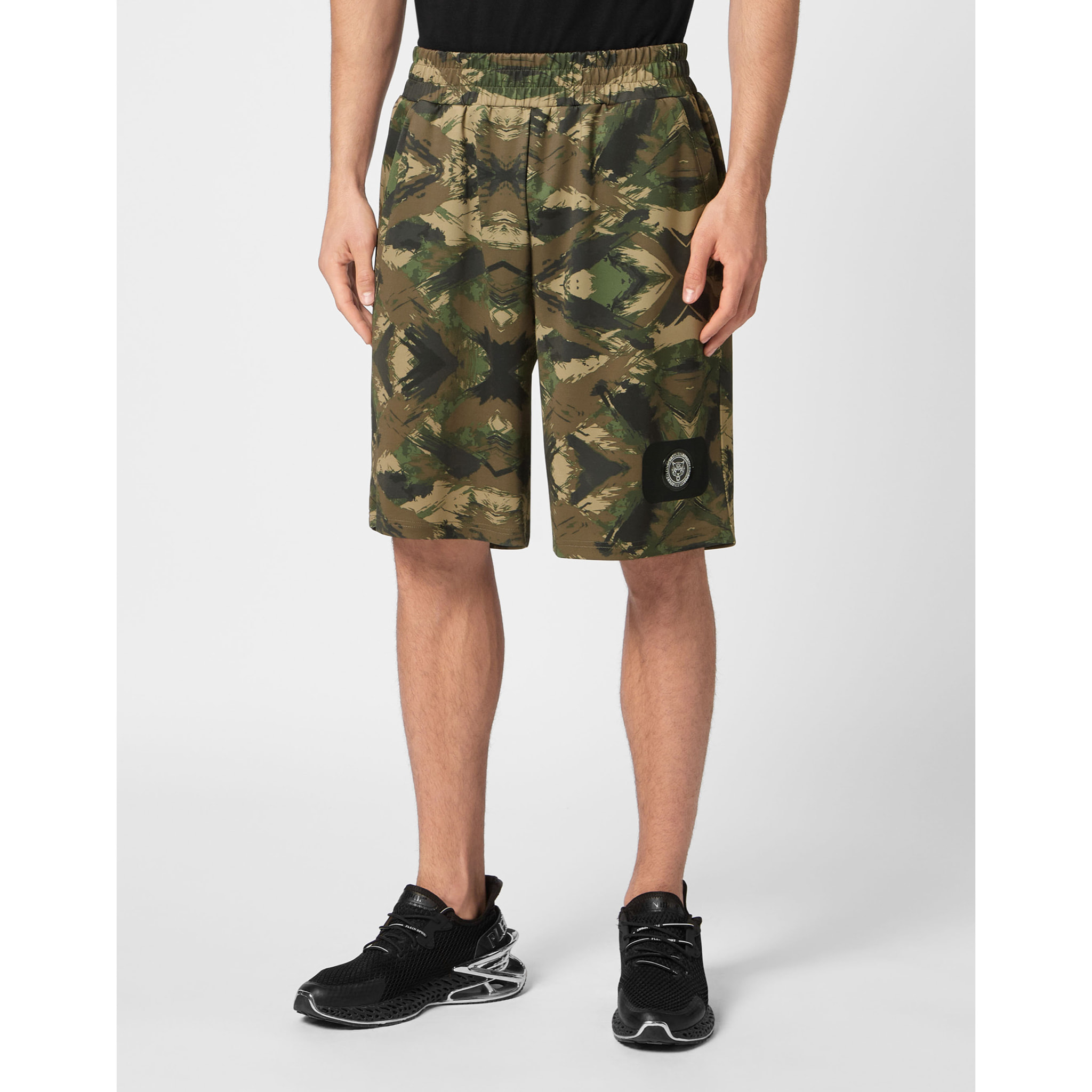 PLEIN SPORT Pantalones cortos deportivos CAMOUFLAGE