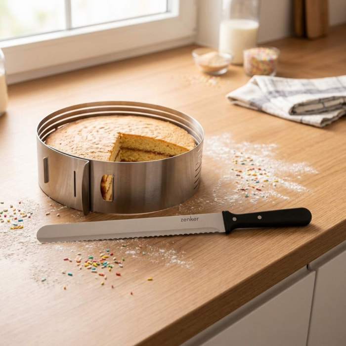 Ensemble de 2 ustensiles de pâtisserie pour layer cakes Zenker