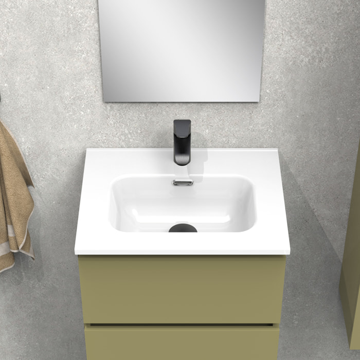 Conjunto de baño IRONA 3C, 50cm, incluye lavabo y espejo