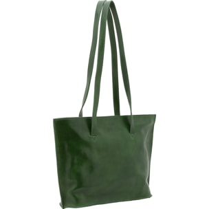 Borsa a spalla  da donna In Vera pelle Made in Italy 27x38,5x10 cm