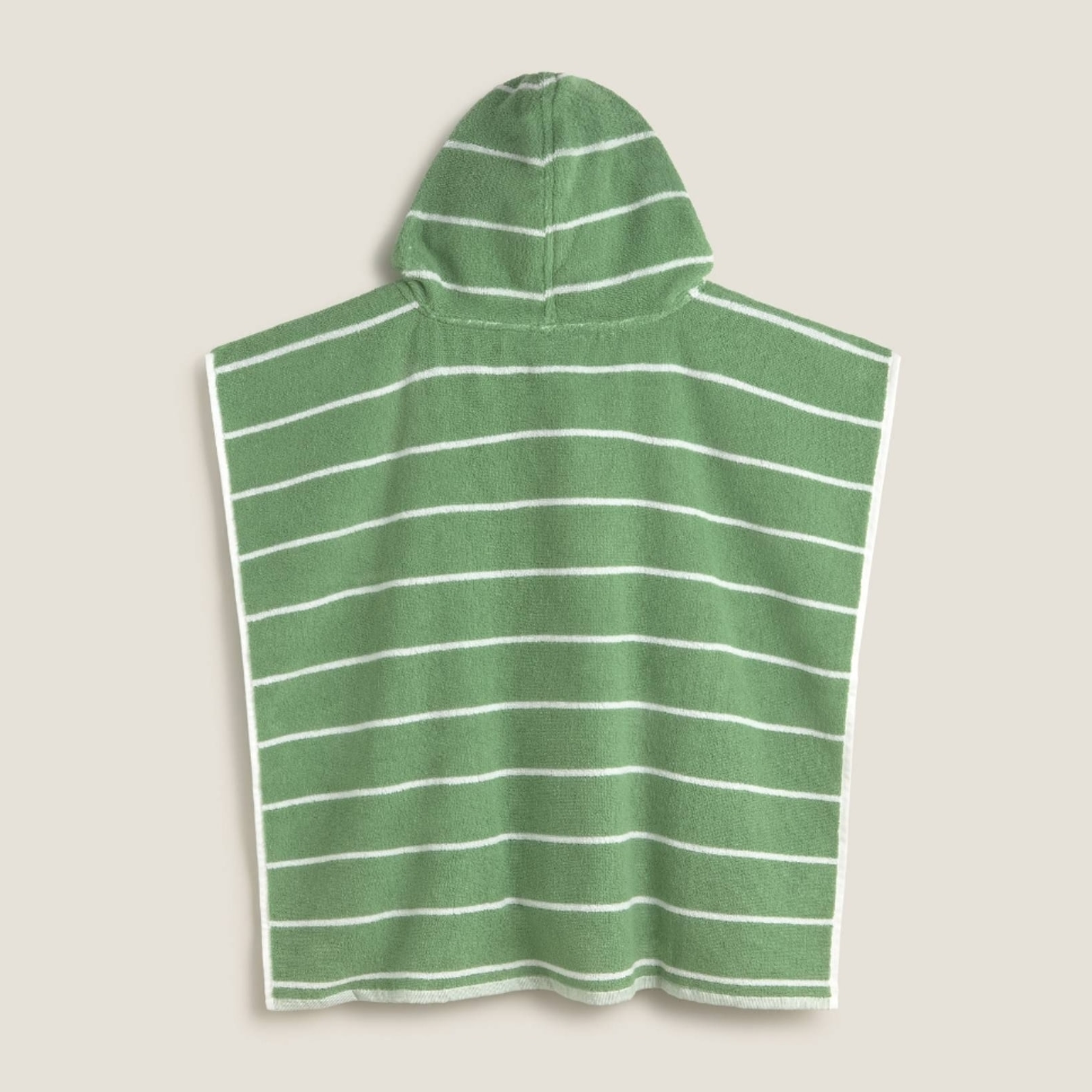 Toalla poncho rayas Frog color verde 100% Algodón