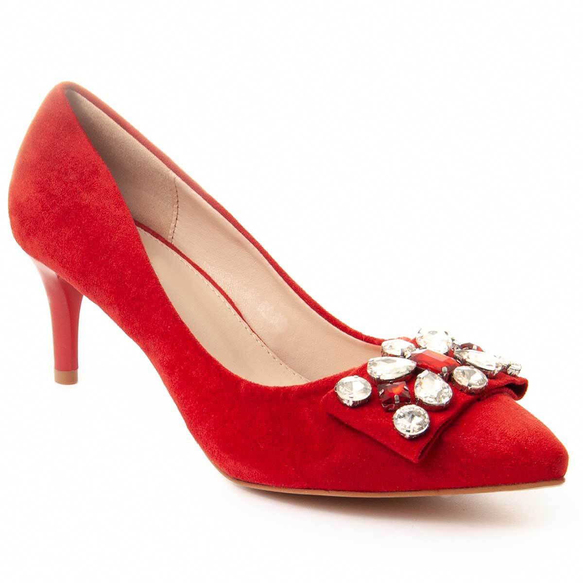 Zapatos de Tacón - Rojo - Altura: 8 cm