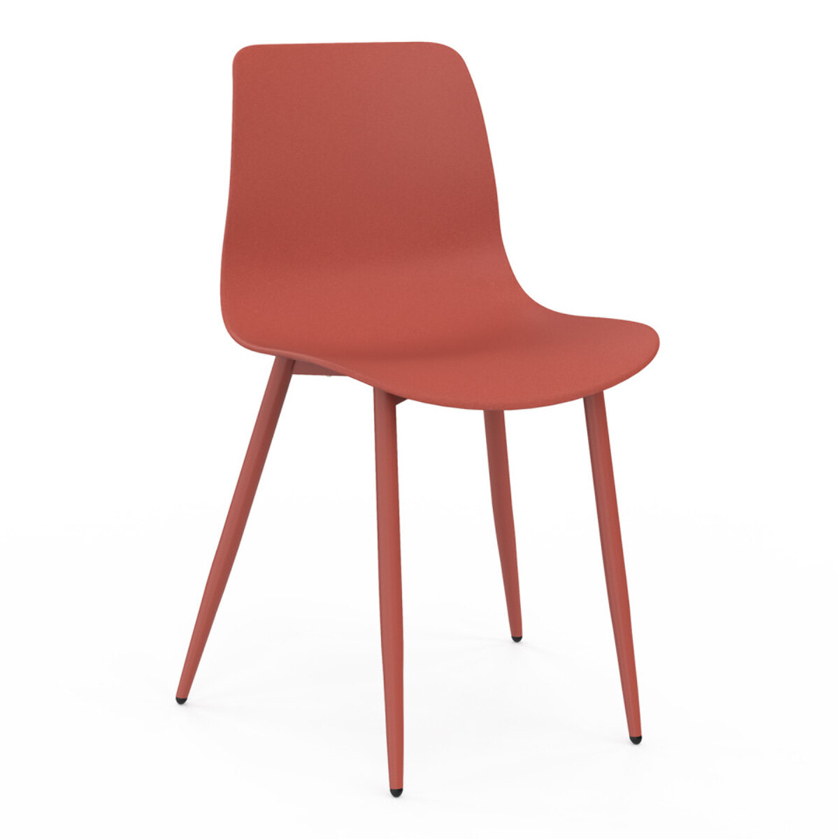 Chaises Nala mix de couleurs : 2x beiges, 2x gris foncé et 2x terracotta - lot de 6