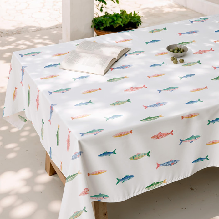 Nappe anti-taches CALYPSO MULTICOLORE - en 100 % coton