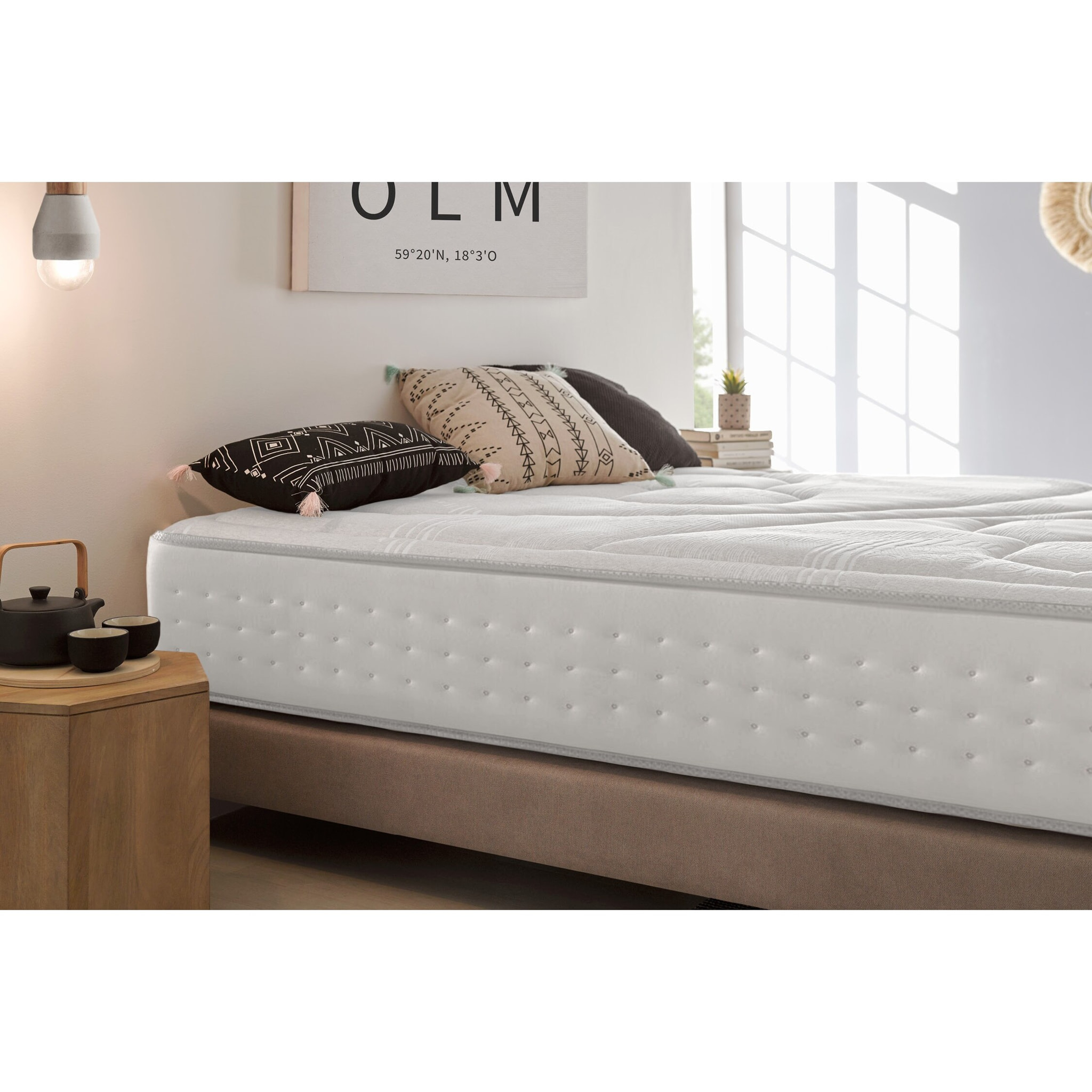 Matelas Mousse à memoire de forme Quantum Haute Densité, 30 cm, 1 place - Moonia